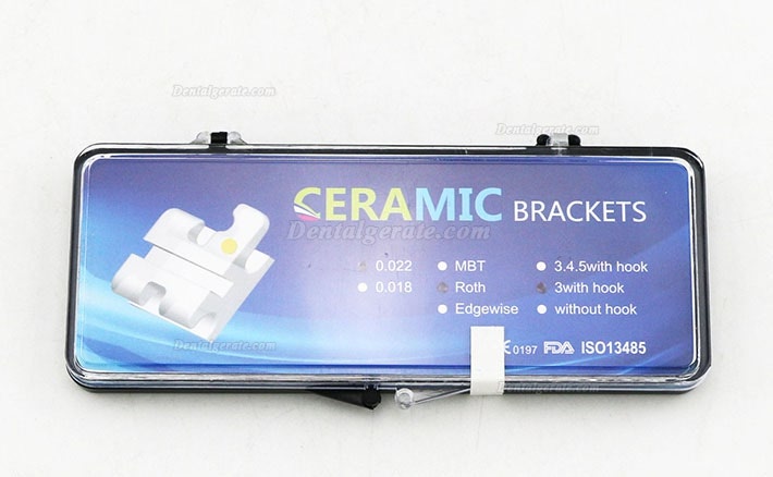 5 Packungen/20 St&uuml;cke Dental Kieferorthop&auml;dische Keramik Bracket St&auml;nder ROTH 022 3 Haken